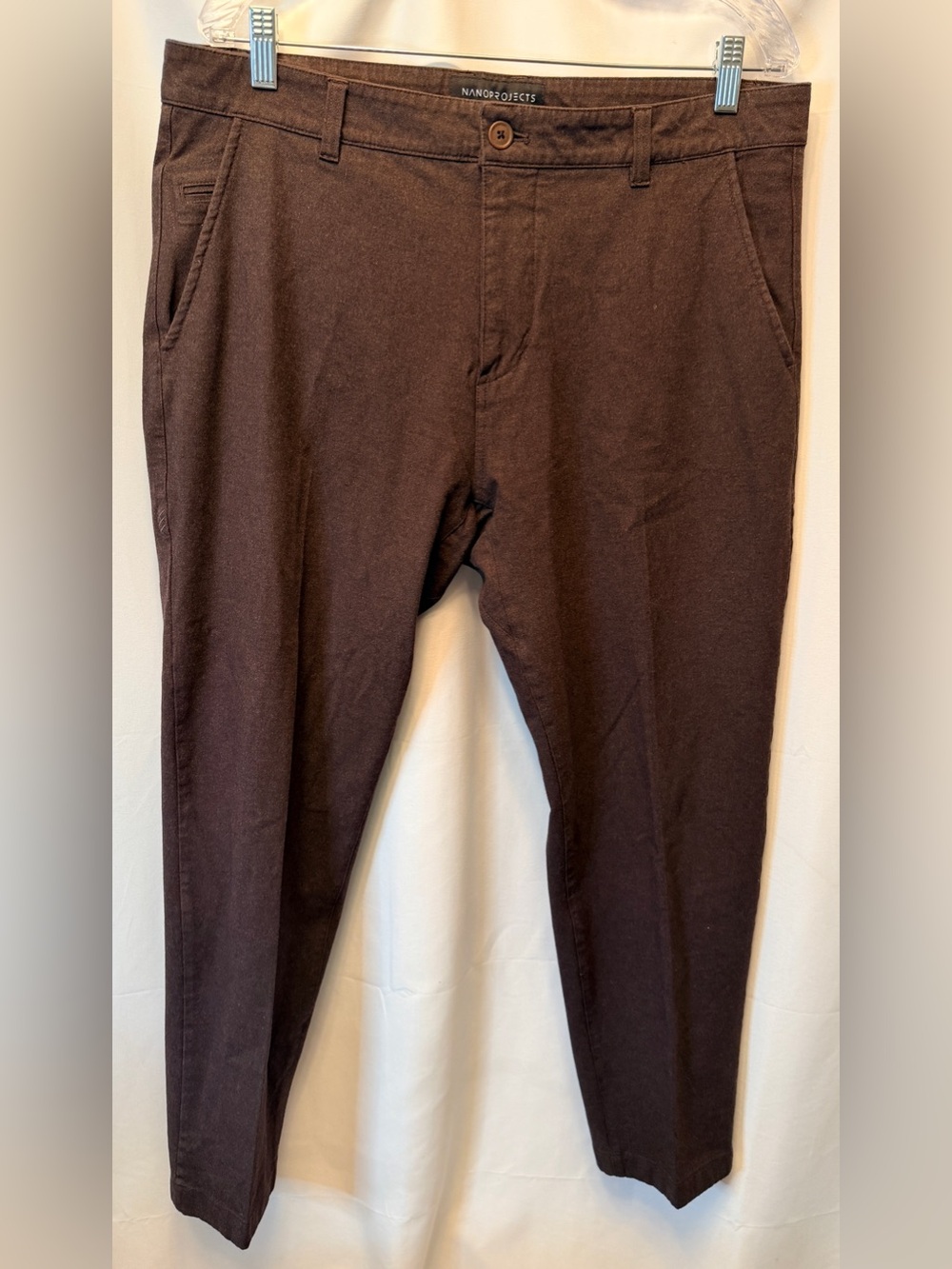 Rhone NanoProjects Men’s 34x28 Performance Chino Pants Brown Workleisure Golf